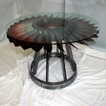 Rolls Royce Jet Fan Blade coffee table red fans5